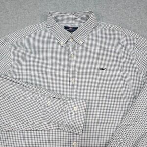 Vineyard Vines Shirt Men 2XL Classic Fit Whale Shirt Plaid Button Up Long Sleeve